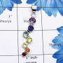 Chakra Stone B - CHP985-925 Sterling Silver Seven Chakra Gemstone Wholesale Penda