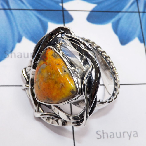 Eclipse C - RSS985-925 Sterling Silver Handmade Ring with Cats Eye, Eclipse,