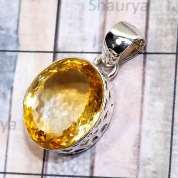 Citrine D - SD696-Faceted Citrine Gemstone Made in 925 Sterling Silver Hand Citrine D - SD696-Faceted Citrine Gemstone Made in 925 Sterling Silver Hand