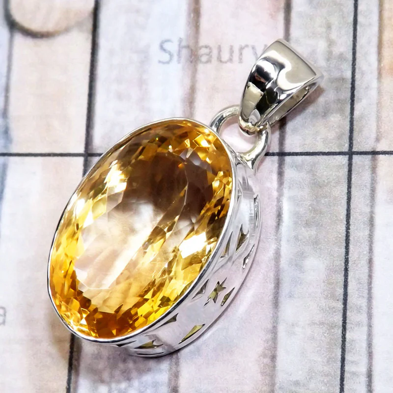 Citrine F - SD693-925 Silver Wholesale Jewelry Factory Made in Faceted Citri Citrine F - SD693-925 Silver Wholesale Jewelry Factory Made in Faceted Citri