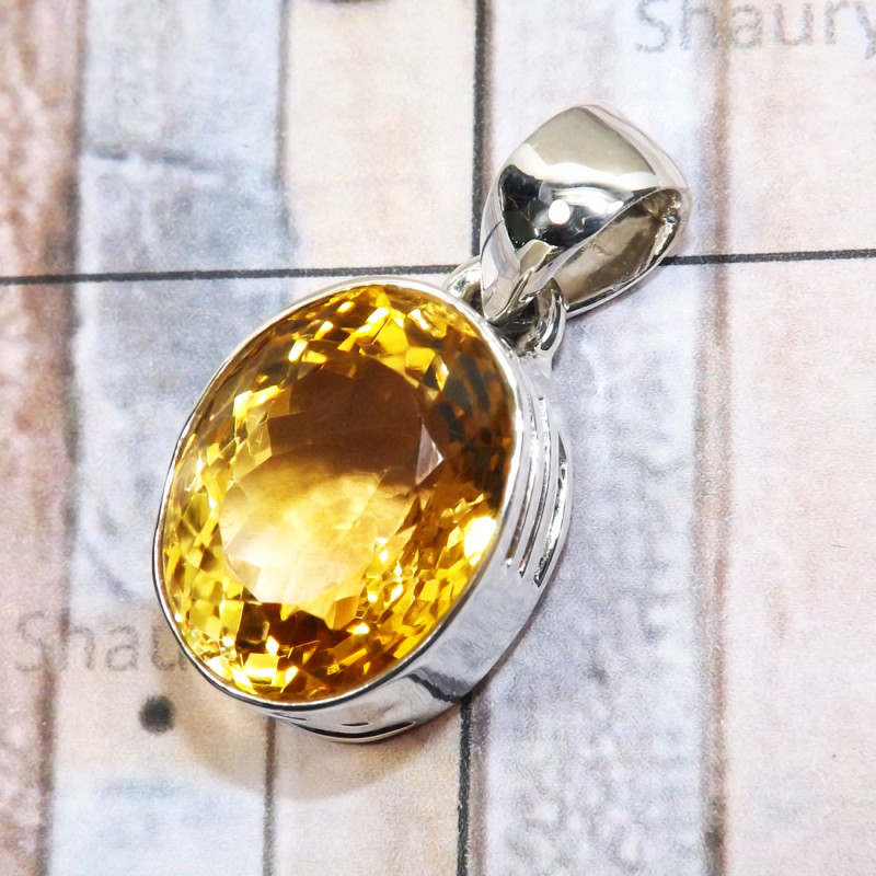 Citrine I - SD693-925 Silver Wholesale Jewelry Factory Made in Faceted Citri