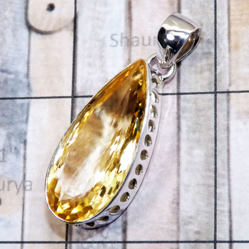 Citrine A - SD691-925 Sterling Silver Handmade Wholesale Faceted Citrine Gem Citrine A - SD691-925 Sterling Silver Handmade Wholesale Faceted Citrine Gem
