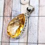 Citrine O - SD691-925 Sterling Silver Handmade Wholesale Faceted Citrine Gem