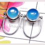 Chalcedony B - SSE999-Fabulous Stud Earring with Multi Gemstone