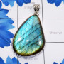 Labradorite Cab C - ISP821-Huge Fire Labradorite Cabochon Gemstone Solid 925 Sterlin