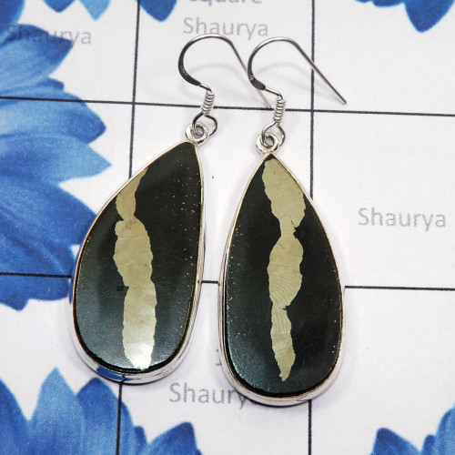 Shefir met Pyrite F - SPE932-Shefir met Pyrite Gemstone Plain 925 Silver Handmade Whol Shefir met Pyrite F - SPE932-Shefir met Pyrite Gemstone Plain 925 Silver Handmade Whol