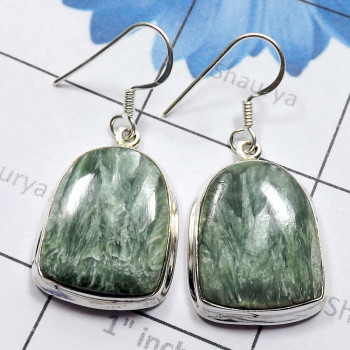 Seraphinite B - SPE922-Wholesale Seraphinite Gemstone Made in 925 Sterling Silve Seraphinite B - SPE922-Wholesale Seraphinite Gemstone Made in 925 Sterling Silve