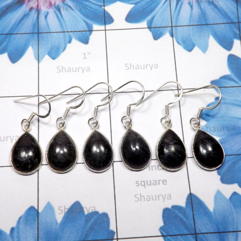 3 Pair Picasso Jasper Earring B - SBP940-925 Sterling Silver with Picasso Jasper New Wholesale Col 3 Pair Picasso Jasper Earring B - SBP940-925 Sterling Silver with Picasso Jasper New Wholesale Col