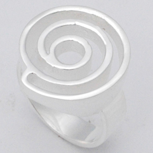 Plain Silver Ring A - SCR887-Plain Casting Ring 925 Sterling Silver Jewelry