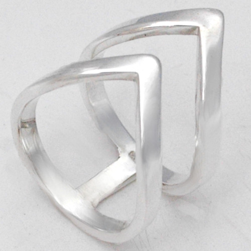 Plain Silver Ring D - SCR887-Plain Casting Ring 925 Sterling Silver Jewelry