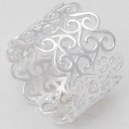 Plain Silver Ring E - SCR887-Plain Casting Ring 925 Sterling Silver Jewelry