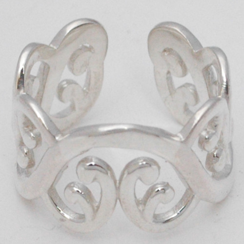 Plain Silver Ring F - SCR887-Plain Casting Ring 925 Sterling Silver Jewelry
