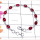Red Onyx E - SBB999-Exclusive Silver Precious Gemstone Bejal Bracelet