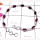 Garnet F - SBB999-Exclusive Silver Precious Gemstone Bejal Bracelet