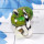 Green Copper Turquoise D - SPR962-Wholesale 925 Silver Handmade Genuine Gemstone Ring
