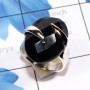 Black Onyx Cut H - SPR962-Wholesale 925 Silver Handmade Genuine Gemstone Ring