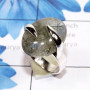 Black Rutile I - SPR962-Wholesale 925 Silver Handmade Genuine Gemstone Ring
