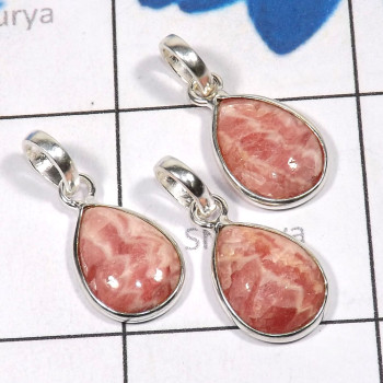 3 Pcs Rodochrosite Pendant Set B - SBP918-Earring Pendant Bracelet Bejal Rodochrosite set 925 Sterl 3 Pcs Rodochrosite Pendant Set B - SBP918-Earring Pendant Bracelet Bejal Rodochrosite set 925 Sterl