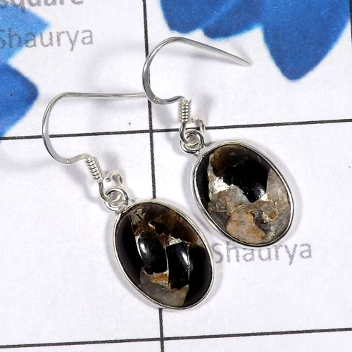 Mohave Calcite Earring B - SBP917-Bejal Earring Pendant Bracelet Mohave Calsite Set 925 Ste
