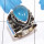 Blue Chalcedony A - SDR753-Wholesale 925 Sterling Silver Designer Ring Handmade Jewe