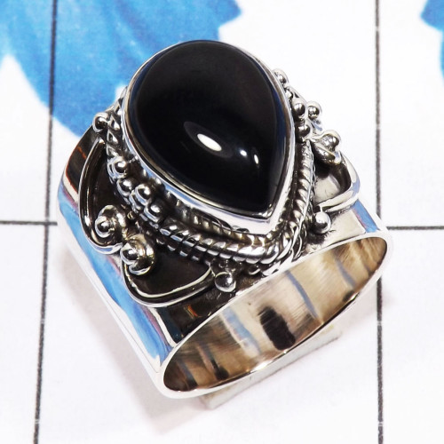 Black onyx K - SDR753-Wholesale 925 Sterling Silver Designer Ring Handmade Jewe Black onyx K - SDR753-Wholesale 925 Sterling Silver Designer Ring Handmade Jewe