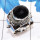 Black Onyx D - SDR750-Designer Ring Factory Made 925 Sterling Silver Jewellery