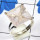 Rose Quartz H - SPR960-Prong Setting Sring 925 Sterling Silver Handmade Jeweller