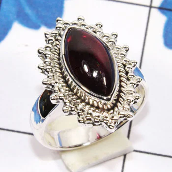 Garnet cab D - SDR749-Factory Made Designer Ring 925 Sterling Silver Jewellery Garnet cab D - SDR749-Factory Made Designer Ring 925 Sterling Silver Jewellery