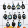 13 Pcs Labradorite Cab A - DOM998-Natural Fire Labradorite 100 Gram Combo Lot 925 Sterling
