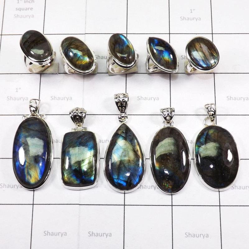 10 Pcs Labradorite Cab H - DOM998-Natural Fire Labradorite 100 Gram Combo Lot 925 Sterling 10 Pcs Labradorite Cab H - DOM998-Natural Fire Labradorite 100 Gram Combo Lot 925 Sterling