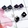 3 Pair Multi cab Gemstone B - SSE950 - Wholesale Lot 925 Sterling Silver Multi Cab Gemstone St