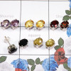 5 Pairs of Multi Cut Gems Stone F - SSE931 - Fabulous 5 Pairs Of Multi Cut Gems Stone  925 Sterling