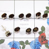 5 Pair Smoky Quartz Gemstone C - SSE928 - Lovely 5 Pairs of Multi Cut Gems Stone 925 Sterling Sil