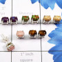 5 Pair Multi Cab Gemstone O - SSE926 - Oval Shape 5 Pairs of Multi Cab Gems Stone Wholesale 92