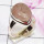 Rose Quartz A - PSR855 - Indian Factory Made Plain Ring 925 Sterling Silver Jewe
