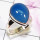 Blue Chalcedony B - PSR855 - Indian Factory Made Plain Ring 925 Sterling Silver Jewe