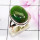 Green Turquoise A - PSR854 - 925 Sterling Silver Plain Ring Made In Indian Factory