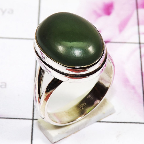 Serpentine F - PSR854 - 925 Sterling Silver Plain Ring Made In Indian Factory