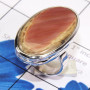 Rodochrosite E - PSR850 - Indian Factory Made Plain Setting Ring 925 Sterling Sil
