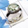 Green Amethyst Cut A - SDR747 - Indian Factory Made Designer Ring With 925 Sterling Sil