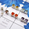 5 Pairs Of Multi Cut Stud Earrings E - SSE920 - Wholesale 5 Pairs of Multi Cut Gemstone Stud Earrings W