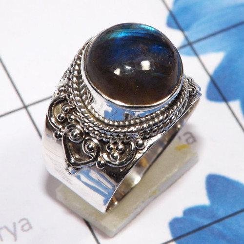 Labradorite Cab E - SDR741 - Amazing Designed Rings With Natural Gemstones And 925 S Labradorite Cab E - SDR741 - Amazing Designed Rings With Natural Gemstones And 925 S