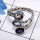 Multi Cut Gemstone E - RSS946 - Geniune Multi Cut Gemstone Designed Rings of 925 Sterli