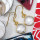 Crystal cut G - BGE991-10MM Cushion Wonderful Earrings Made In Indian Factory of