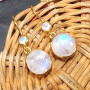 Rainbow Moonstone I - BGE991-10MM Cushion Wonderful Earrings Made In Indian Factory of