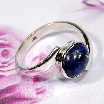 Lapis Cab D - BDR994-New Exclusive Designed Rings of 9x7mm Oval Gemstones With Lapis Cab D - BDR994-New Exclusive Designed Rings of 9x7mm Oval Gemstones With