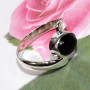 Black Onyx Cab F - BDR994-New Exclusive Designed Rings of 9x7mm Oval Gemstones With