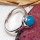 Crysocola A - BDR993-7X7MM Round Shape Rings of 925 Sterling Silver Jewellery