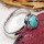 Tibet Turquoise C - BDR993-7X7MM Round Shape Rings of 925 Sterling Silver Jewellery
