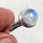 Rainbow Moonstone I - BDR993-7X7MM Round Shape Rings of 925 Sterling Silver Jewellery